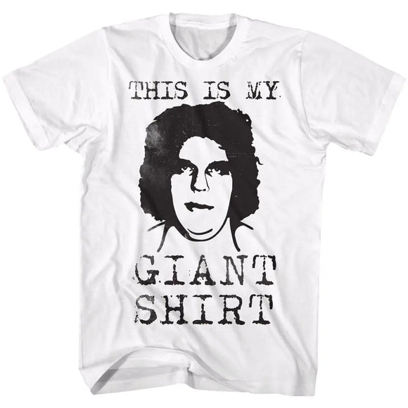 Andre The Giant-Straight Outta Here-White Adult S/S T-Shirt - White