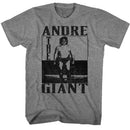 Andre The Giant-Andre The Giant-Graphite Heather Adult S/S T-Shirt - Graphite Heather