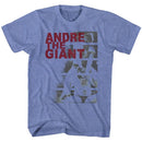 Andre The Giant-Andre Bars-Light Blue Heather Adult S/S T-Shirt - Light Blue Heather