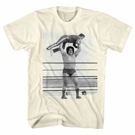 Andre The Giant-Lightweight-Natural Adult S/S T-Shirt - Natural