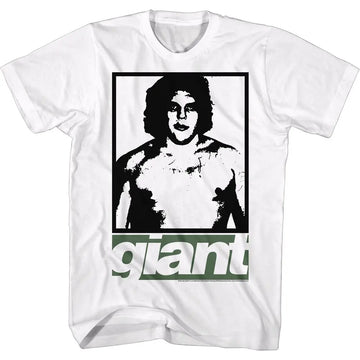 Andre The Giant-Gizey-White Adult S/S T-Shirt - White