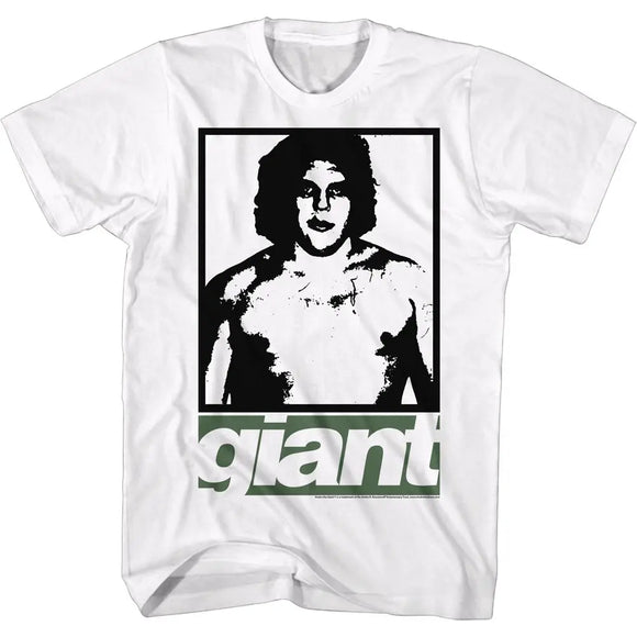 Andre The Giant-Gizey-White Adult S/S T-Shirt - White