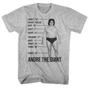 Andre The Giant Giant Specs Adult T-Shirts