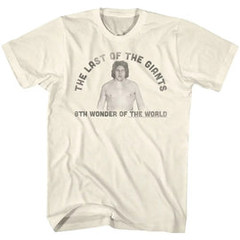 Andre The Giant-Last One-Natural Adult S/S T-Shirt - Natural