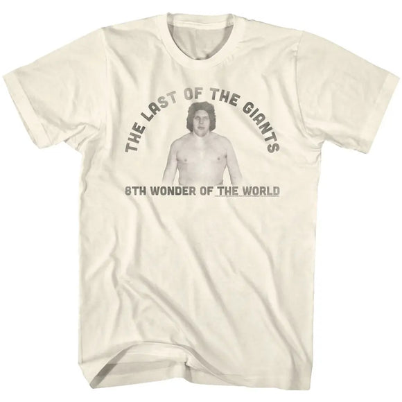 Andre The Giant-Last One-Natural Adult S/S T-Shirt - Natural