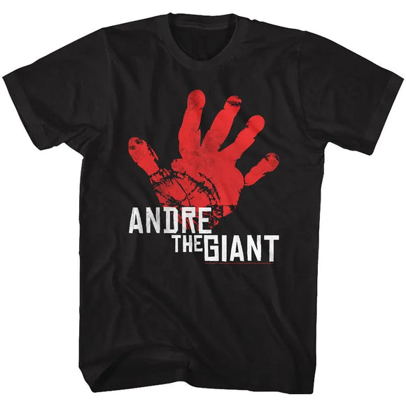 Andre The Giant-Hand-Black Adult S/S T-Shirt - Black