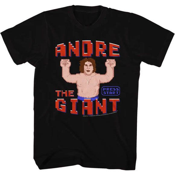 Andre The Giant-Wreck It Andre-Black Adult S/S T-Shirt - Black