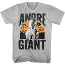 Andre The Giant-Elephant Ride-Gray Heather Adult S/S T-Shirt - Gray Heather