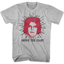 Andre The Giant-Le Geant-Gray Heather Adult S/S T-Shirt - Gray Heather
