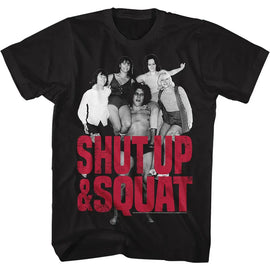 Andre The Giant-Shut Up And Squat-Black Adult S/S T-Shirt - Black
