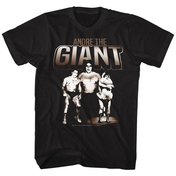Andre The Giant-Andres-Black Adult S/S T-Shirt - Black