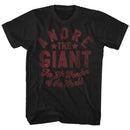 Andre The Giant-Andre-Black Adult S/S T-Shirt - Black