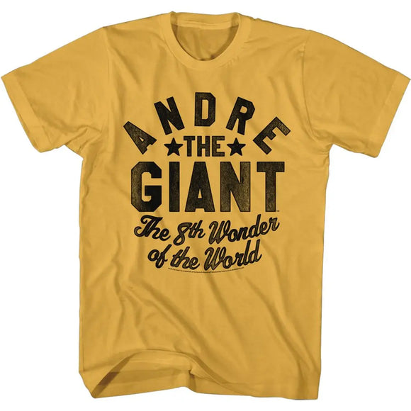 Andre The Giant-8Th Wonder Of The World-Ginger Adult S/S T-Shirt - Ginger