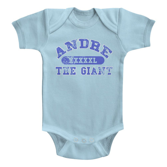 Andre The Giant-Andre The Giant-Light Blue Infant S/S Bodysuit-24M - Light Blue