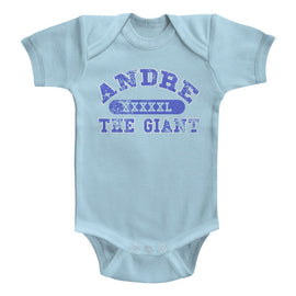 Andre The Giant-Andre The Giant-Light Blue Infant S/S Bodysuit-18M - Light Blue