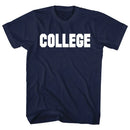 Animal House-College-Navy Adult S/S T-Shirt - Navy
