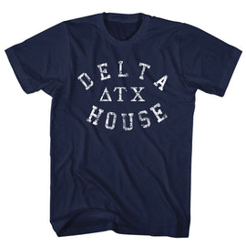 Animal House-Delta House-Navy Adult S/S T-Shirt - Navy