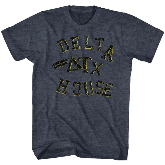 Animal House-Smashed-Navy Heather Adult S/S T-Shirt - Navy Heather