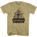 Animal House-Flag Flyer-Khaki Heather Adult S/S T-Shirt - Khaki Heather