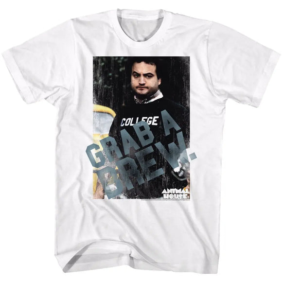 Animal House-Pb And R-White Adult S/S T-Shirt - White