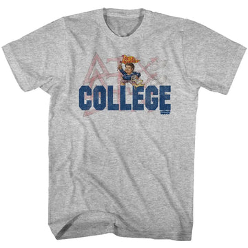 Animal House-Delta-Gray Heather Adult S/S T-Shirt - Gray Heather
