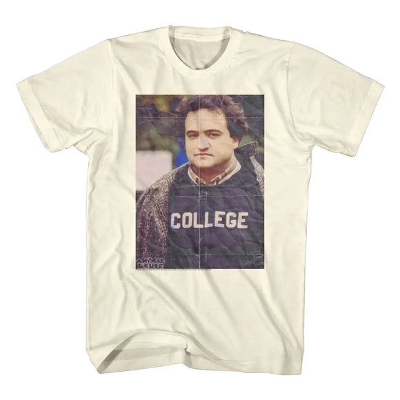 Animal House-Folded Up-Natural Adult S/S T-Shirt - Natural