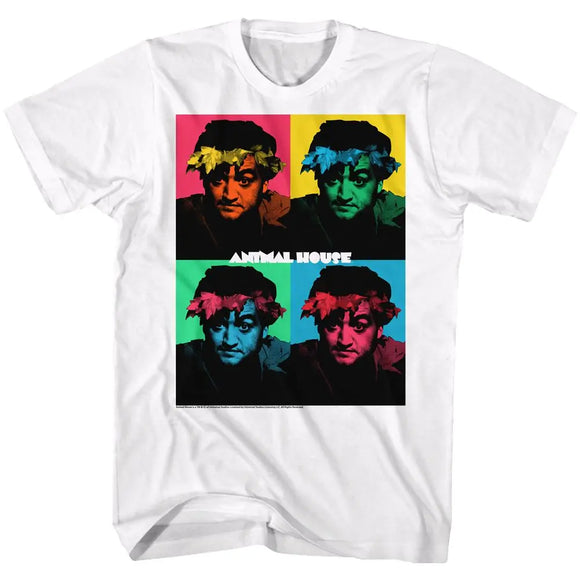 Animal House-Warhol-White Adult S/S T-Shirt - White