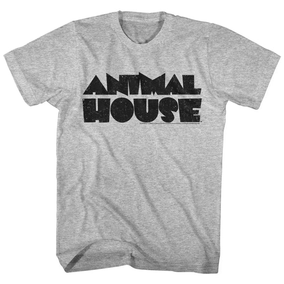 Animal House-Logo-Gray Heather Adult S/S T-Shirt - Gray Heather