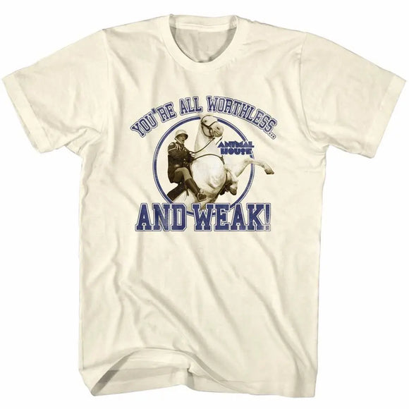 Animal House-Worthless And Weak-Natural Adult S/S T-Shirt - Natural