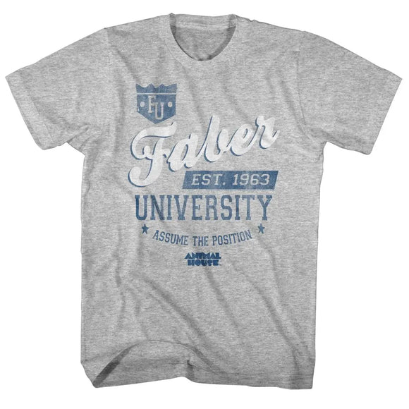 Animal House-Fu-Gray Heather Adult S/S T-Shirt - Gray Heather