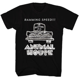 Animal House-Ramming Speed-Black Adult S/S T-Shirt - Black