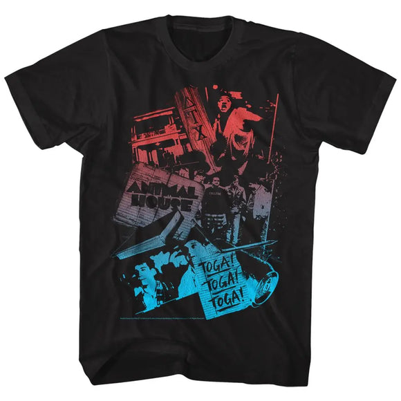 Animal House-Animal College-Black Adult S/S T-Shirt - Black