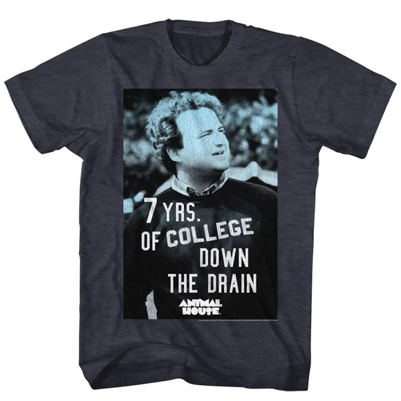 Animal House-7Yearsdown-Navy Heather Adult S/S T-Shirt - Navy Heather