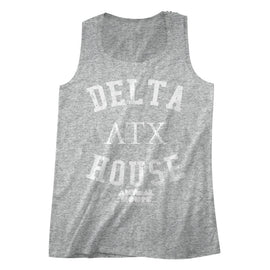 Animal House-Delta House-Gray Heather Adult Tank-S - Gray Heather