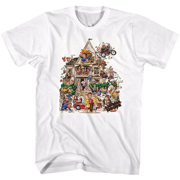 Animal House-House-White Adult S/S T-Shirt - White