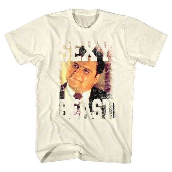 Animal House-Sexy Beast-Natural Adult S/S T-Shirt - Natural
