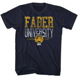 Animal House-Faber University-Navy Adult S/S T-Shirt - Navy