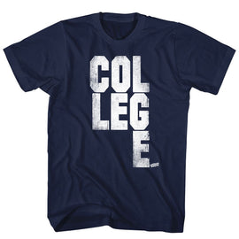 Animal House-College Scrabble-Navy Adult S/S T-Shirt - Navy