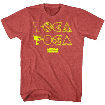 Animal House-Toga2X-Red Heather Adult S/S T-Shirt - Red Heather