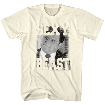 Animal House-Sexy Beast-Natural Adult S/S T-Shirt - Natural