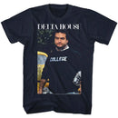 Animal House-D House-Navy Adult S/S T-Shirt - Navy