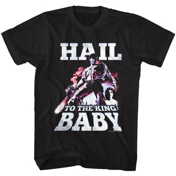 Army Of Darkness-Hail To The King-Black Adult S/S T-Shirt - Black