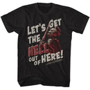Army Of Darkness-Out Of Here-Black Adult S/S T-Shirt - Black