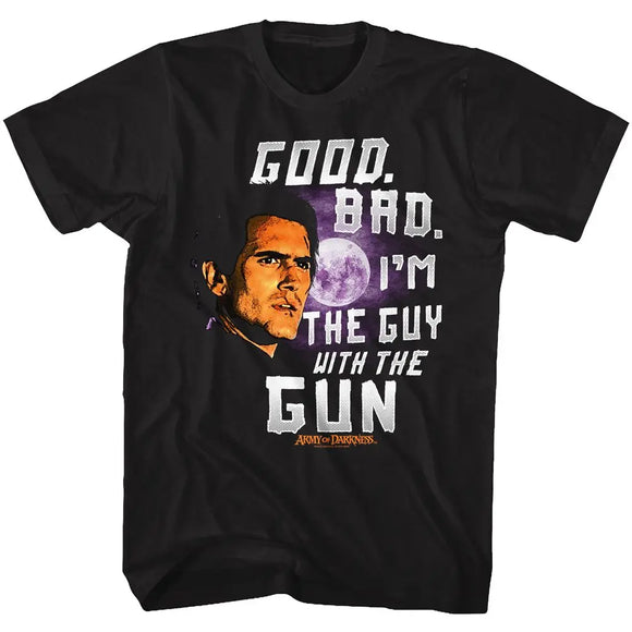 Army Of Darkness-Good Bad-Black Adult S/S T-Shirt - Black