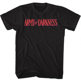 Army Of Darkness-Darkness Color Logo-Black Adult S/S T-Shirt - Black