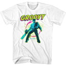 Army Of Darkness-Groovy-White Adult S/S T-Shirt - White