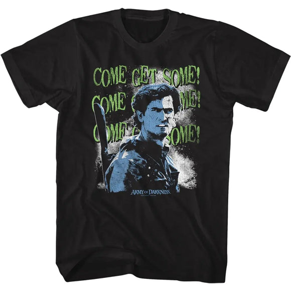 Army Of Darkness-Come Get Some-Black Adult S/S T-Shirt - Black