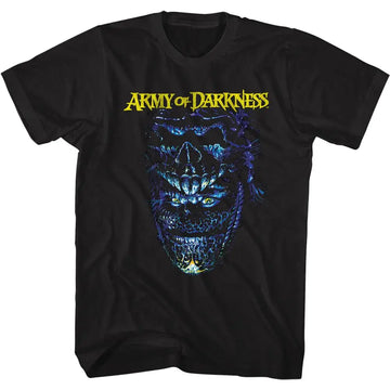 Army Of Darkness-Evil Ash-Black Adult S/S T-Shirt - Black