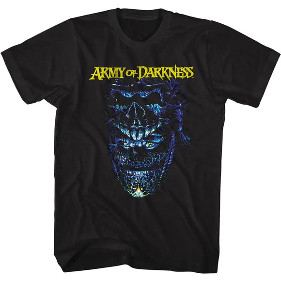 Army Of Darkness-Evil Ash-Black Adult S/S T-Shirt - Black
