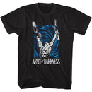 Army Of Darkness-Ash And Portal-Black Adult S/S T-Shirt - Black